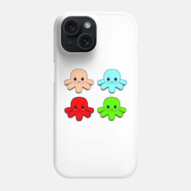 Colored Octopus Phone Case by Nicostore