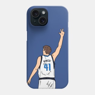 Dirk Nowitzki 3 Point Celebration Phone Case