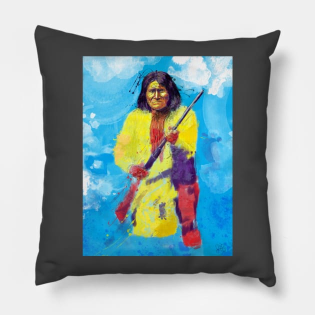 Goyaałé "the one who yawns" A.K.A. Geronimo Pillow by Joodls