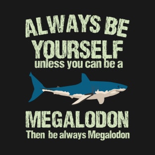 Marine Biologist Biology Megalodon Fathers Day Gift Funny Retro Vintage T-Shirt