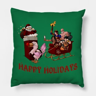 Walrus Chistmas Design Pillow