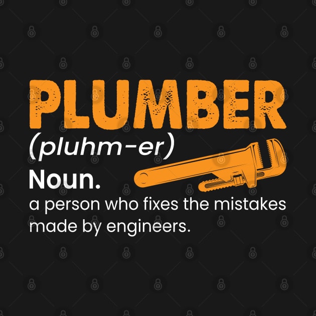 Plumber Funny Job Definition Gift by Rezaul