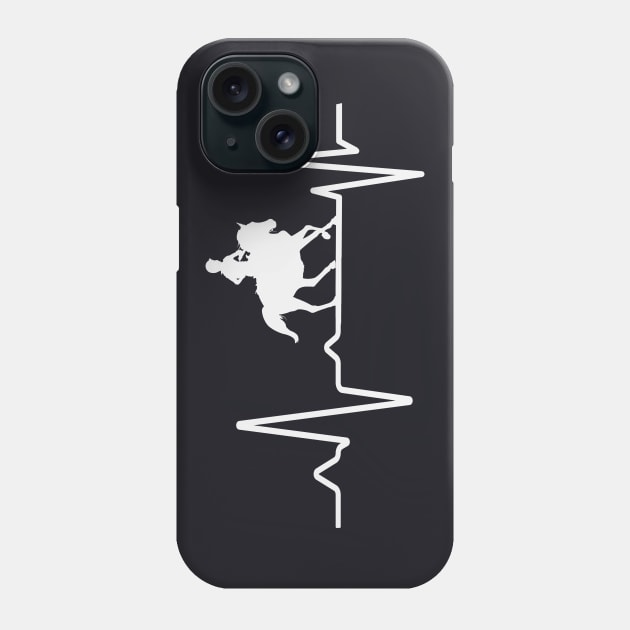 Riding Heartbeat Rider Horse Phone Case by Foxxy Merch