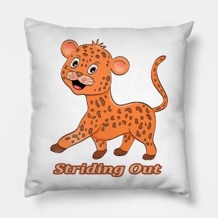 Leopard Striding Out Pillow