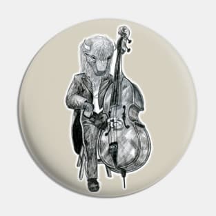 Carnival Animals - Buffalo playing Bass Pin