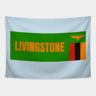 Livingstone City in Zambian Flag Tapestry