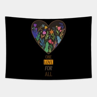 One love for all black history month design Tapestry