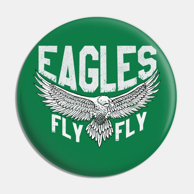 Fly Eagles Fly T-Shirt Pin by JJDezigns