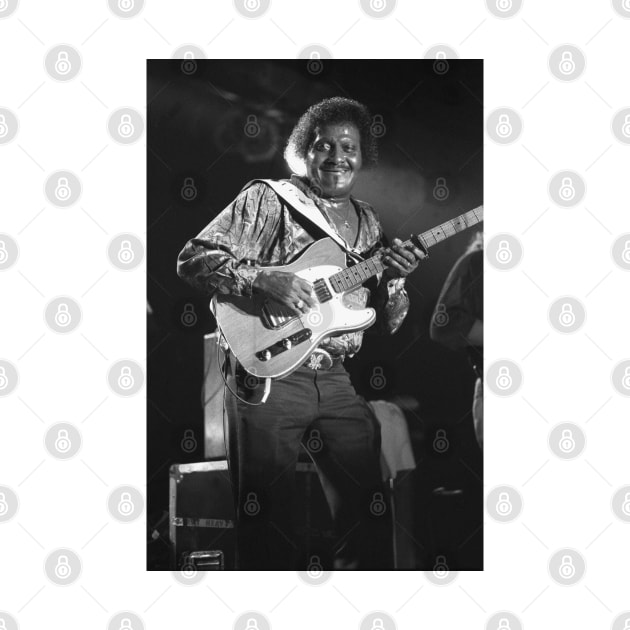 Albert Collins BW Photograph by Concert Photos