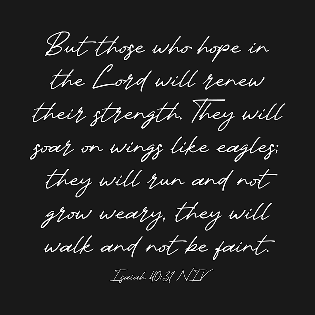 Isaiah 40:31 NIV Bible Verse Text by Holy Bible Verses