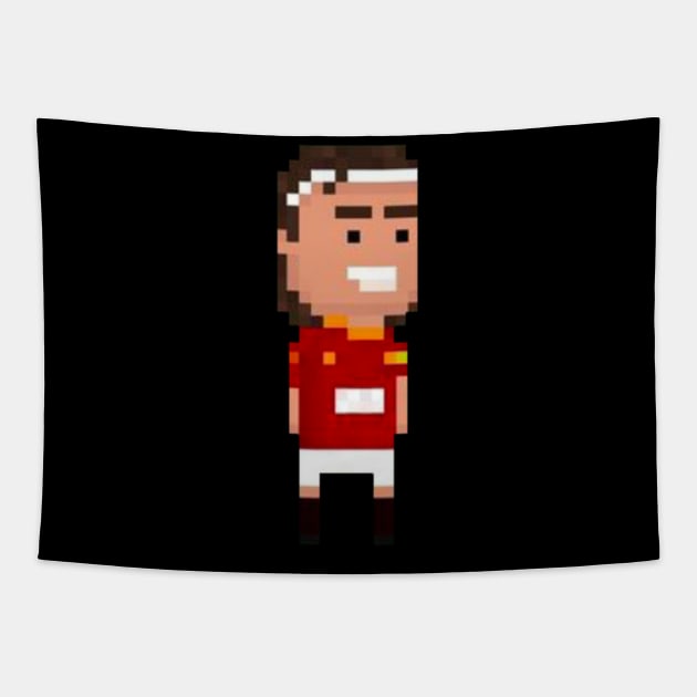 TOTTI 8 bit Tapestry by Roti Kodok Art