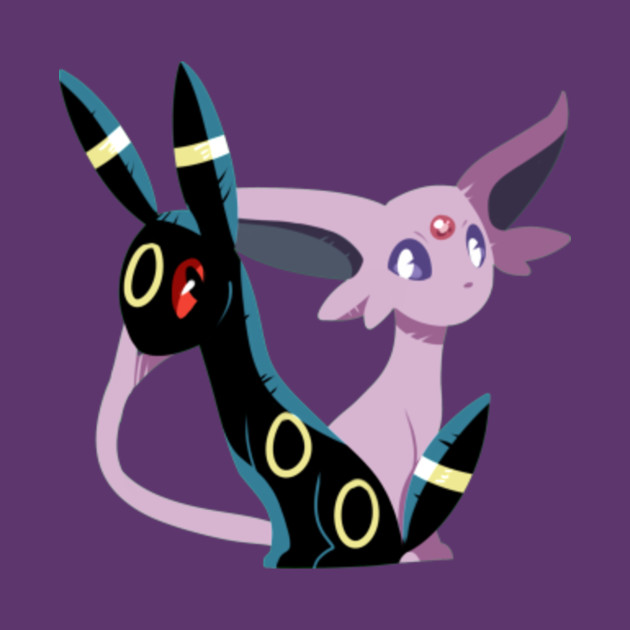 Umbreon & Espeon - Eeveelutions - T-Shirt | TeePublic