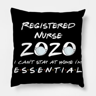 Registered Nurse 2020 Quarantine Gift Pillow