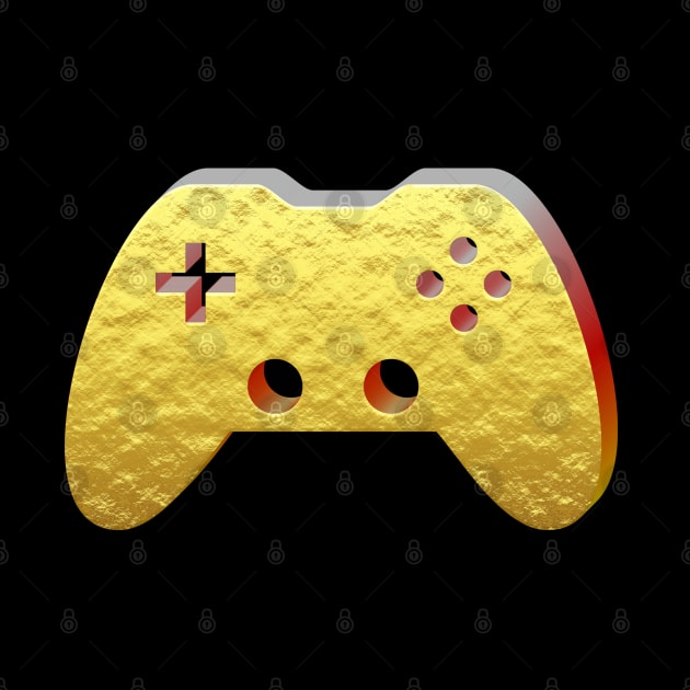 Gold Dust - Gaming Gamer Abstract - Gamepad Controller - Video Game Lover - Graphic Background by MaystarUniverse
