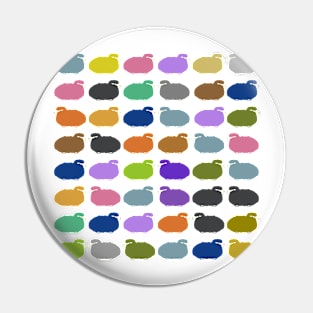 Colorful Cartoon Sheep Pattern Illustration Pin