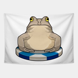 Frog at Poker with Poker chips Tapestry