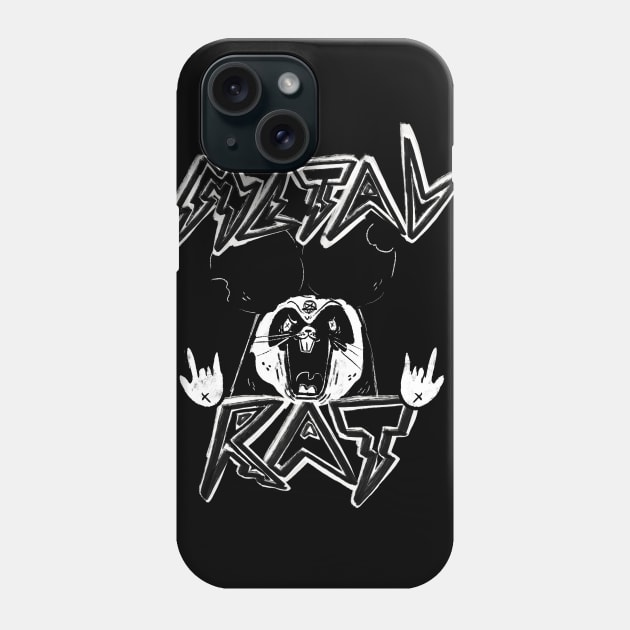 Metal Rat Phone Case by Fluffymafi