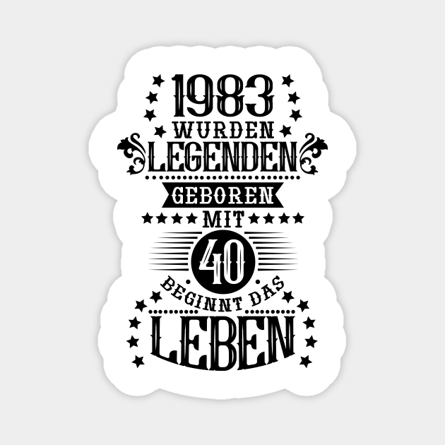 Jahrgang 1983 Geburtsjahr 40. Geburtstag Sprüche Geschenkideen
