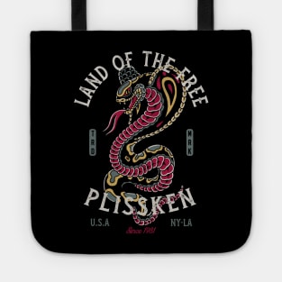 Cobra Traditional Tattoo Snake - Land of the Free Tote