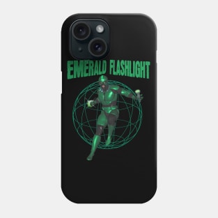 The Emerald Flashlight Hero (off brand) Parody Hero Phone Case