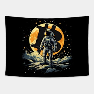 Bitcoin To The Moon Tapestry