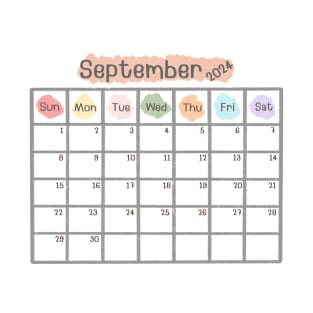 September 2024 Calendar T-Shirt