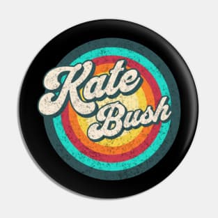 kate/ name in rainbow circle Pin