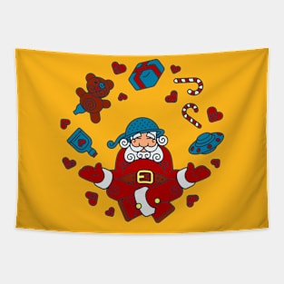 Pastafarian Santa Tapestry