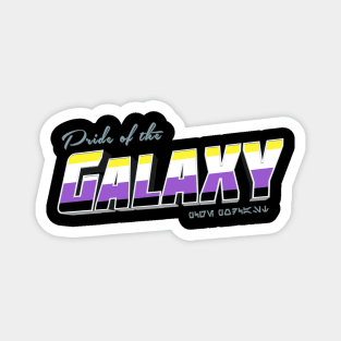 PCGE - Pride of the Galaxy - Non-Binary Pride T-Shirt Magnet