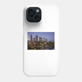 Melbourne from Princess Bridge, Victoria, Australia. Phone Case