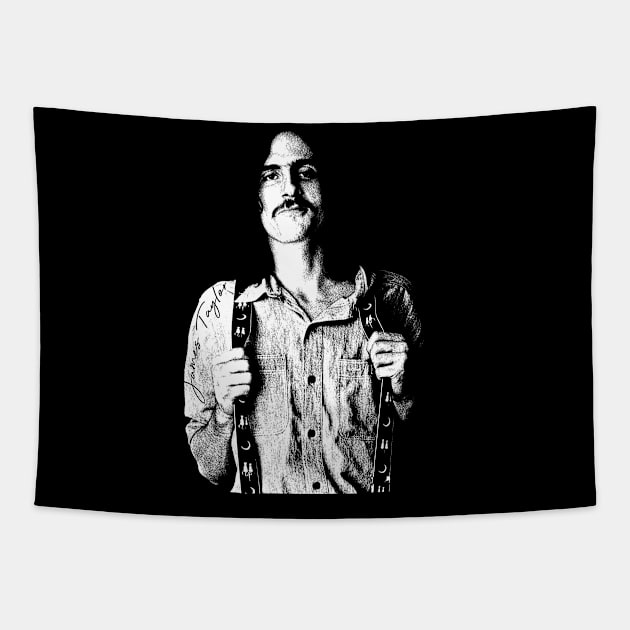 James Taylor /// Retro mustache Tapestry by HectorVSAchille