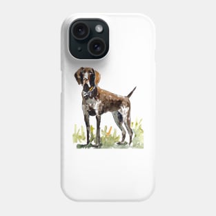 German Shorthaired Pointer Watercolor - Gift For Dog Lovers Phone Case