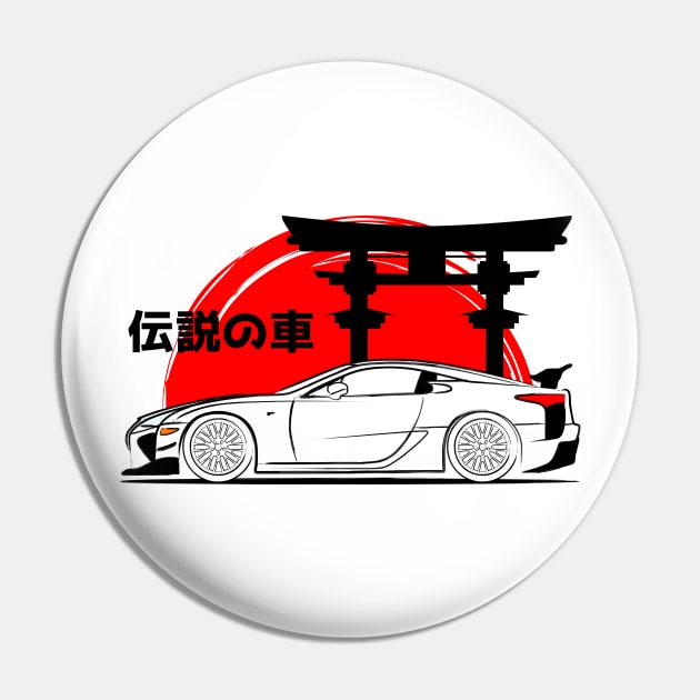 V10 JDM Supercar Art Pin by GoldenTuners