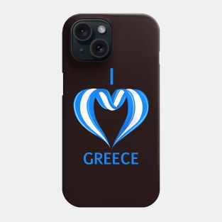 I love GREECE Phone Case