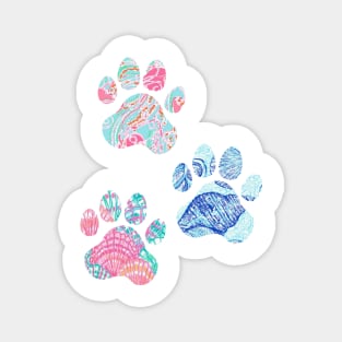 Preppy Paw Print Trio Magnet