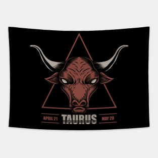 Taurus Zodiac Sign Tapestry