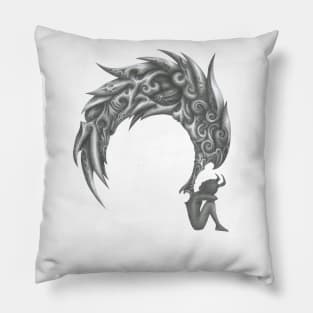 fallen angel Pillow