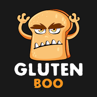 Gluten Boo, Funny Halloween Bread Slice Monster T-Shirt