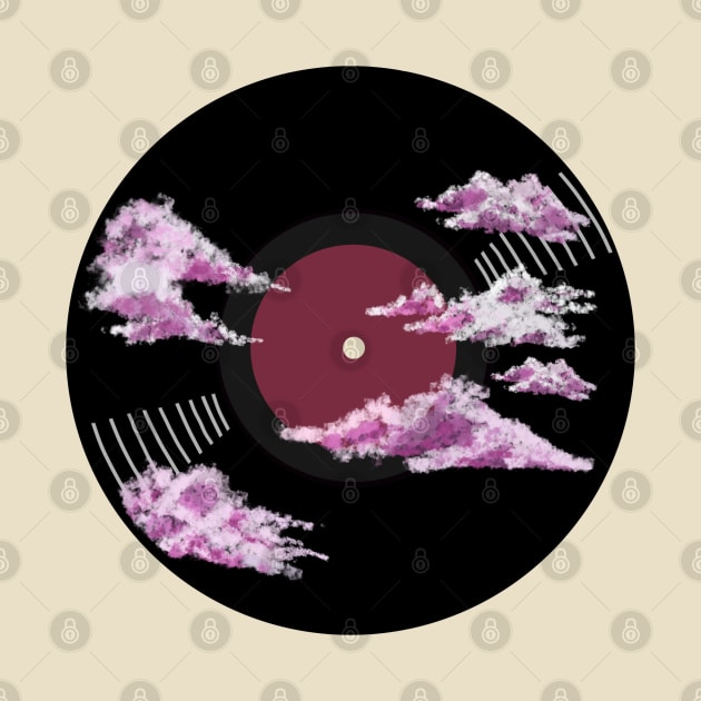 Vinyl Record - Pink clouds by SwasRasaily