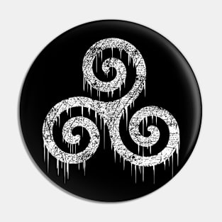 Triskele, Celtic symbol, Neopagan Pin