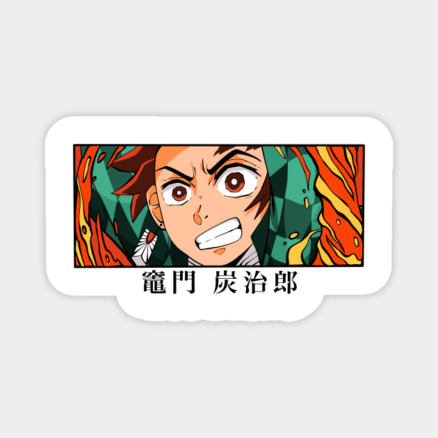 fire element anime Magnet by widhim