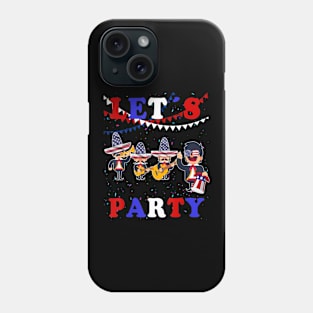 USA Patriotic Celebrating Independence USA Day 4th Of July Phone Case