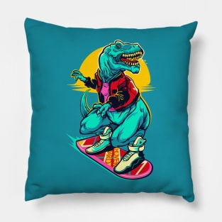 Rex to the Future Pillow