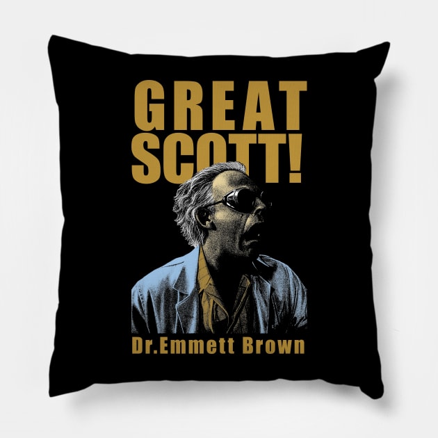 great scott! Pillow by Genetics art