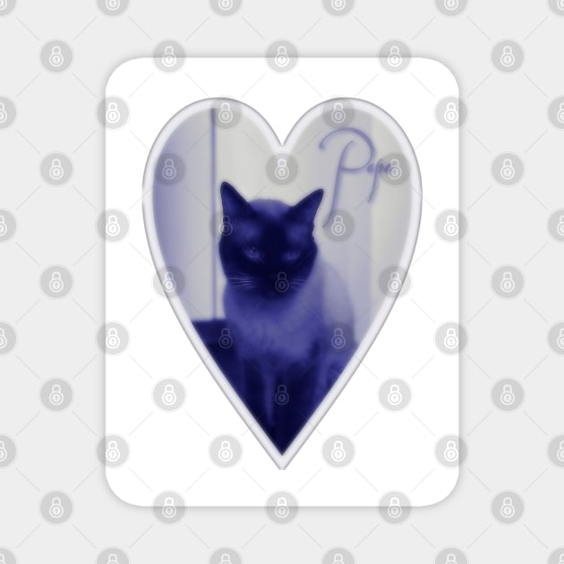 My lovely sentimental vintage Siamese Cat Magnet by Khala