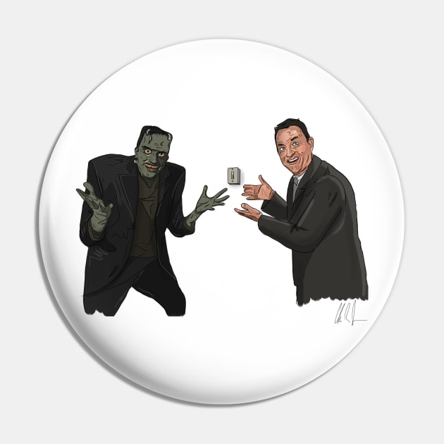 Frankenstein & Hanks Waste a Minute of Our Time Pin by 51Deesigns