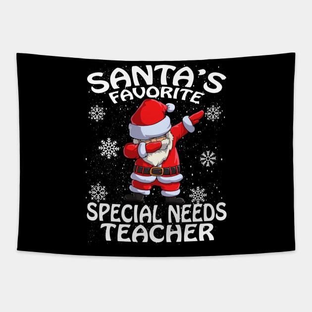 Santas Favorite Special Needs Teacher Christmas Tapestry by intelus