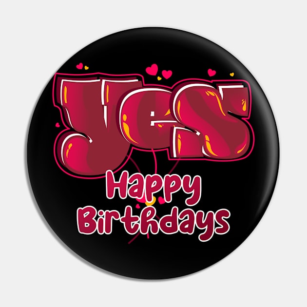 Yes Happy Birthdays Pin by vectorhelowpal