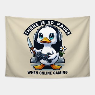 Funny duck gaming, there is no pause when online gaming! Tapestry