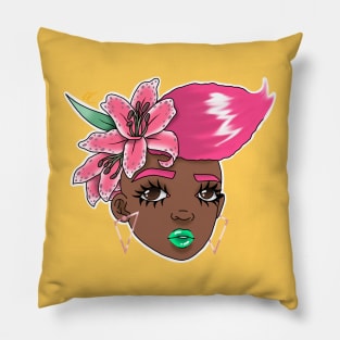 Lily Girl Pillow